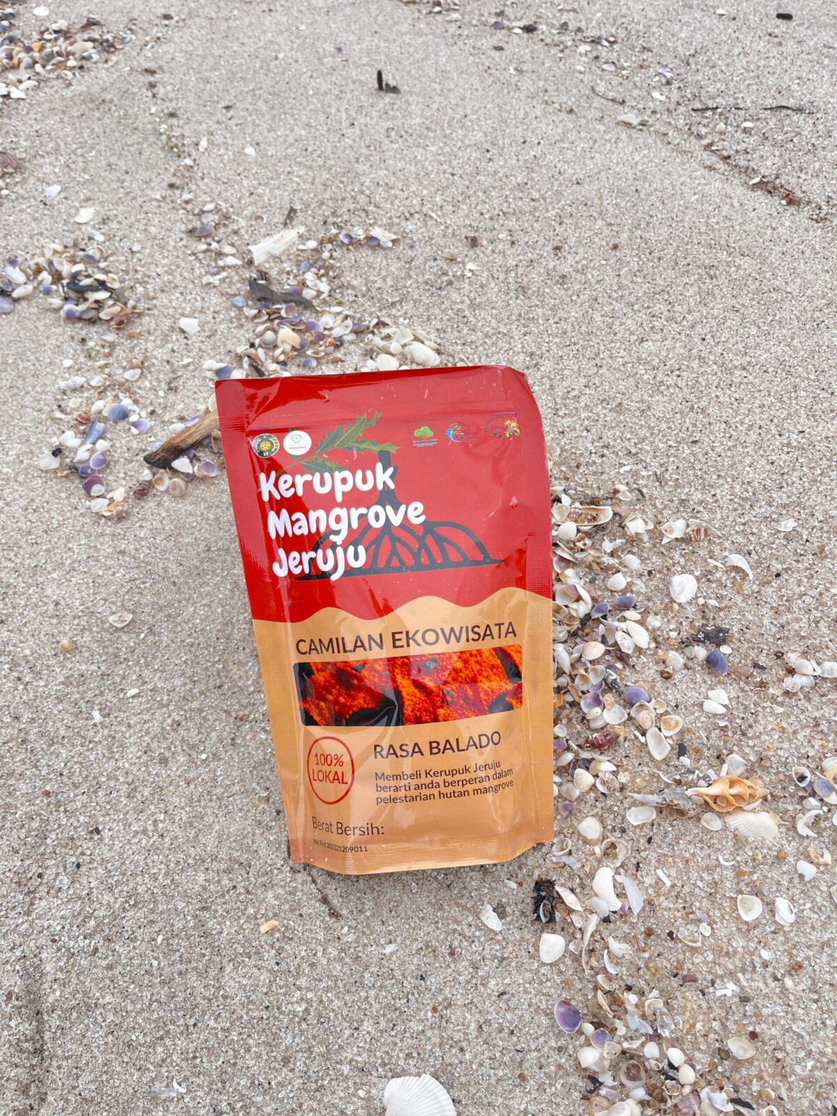 Kerupuk Jeruju Rasa Balado